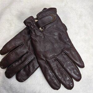 Gates Men's Brown Genuine Leather Thinsulate Lined Gloves Size Medium